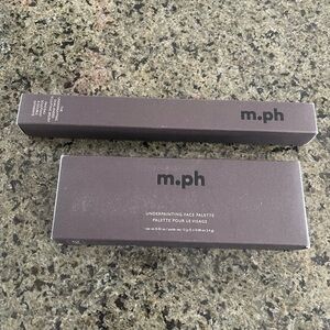 M.ph  Underpainting Face Palette - medium and dual ended sculpting brush.